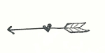 Arrow and heart